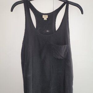 Aritzia Racer Back Silk Tank Top Bundle - 1 Black, 1 Cream  Size XS